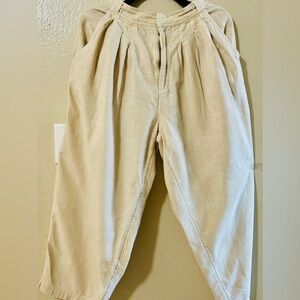 Free People Cream Wide Leg Pants